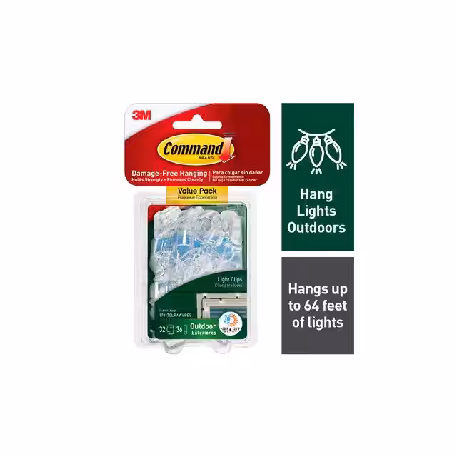 17017CLRAWVPES 3M  Ganci per grucce e clip